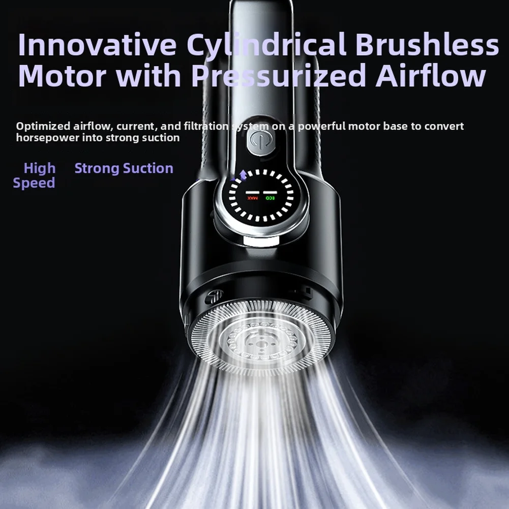 

For Car For Home Multi-functional 4-in-1 Handheld Vacuum Car Cleaning Black Gray Easy Empty Handheld Vacuum Cleaner