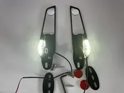 Modified Motorcycle 2PCS Rearview Mirrors Wind Wing Adjustable Rotating Side Mirrors For SUZUKI GSXR1000 K1 K2 K3 K4 K5 K6 K7 K8