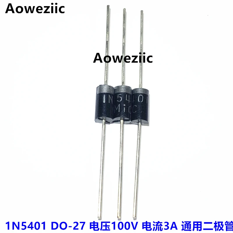 1N5401 IN5401 rectifier diode 3A100V inline D0-27 brand new