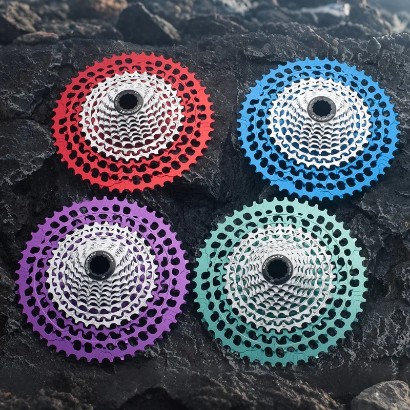 MTB 12 Speed Bicycle Cassette 11-46T 50T 51T HG Ultra Lightweight Colorful Hollow Sprocket