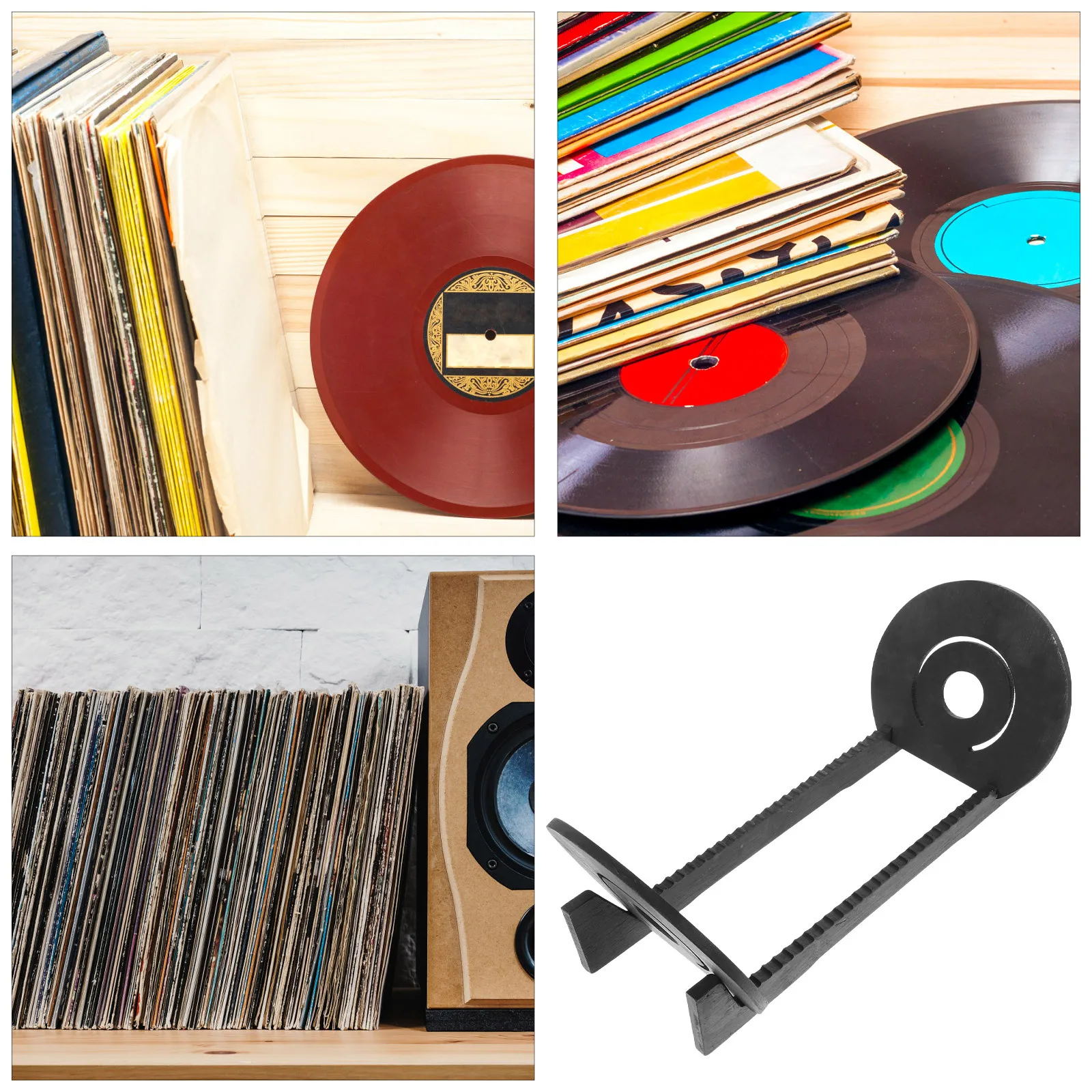 

Record Stands with Storage Display Vinyl Organizer CD Holder Office Desk Holders Compact Rack