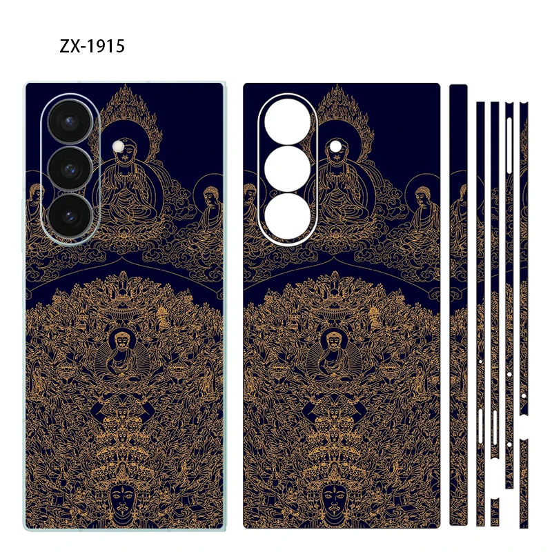 الجلد التفاف لسامسونج غالاكسي Z Fold7 6 5 4 3 حامي الشاشة الخلفية المفصلي غطاء الفيلم Fold5 3M التفاف ماتي ملصق #4