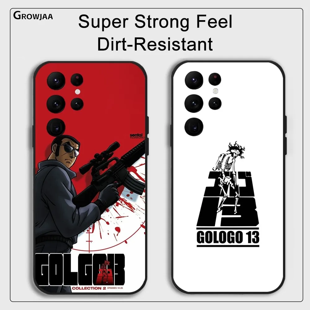 

G-Golgo 13 Anime Phone Case for Samsung Galaxy S24 Ultra S22 S23 Ultra S21 S20 5G Protective Silicone TPU Funda