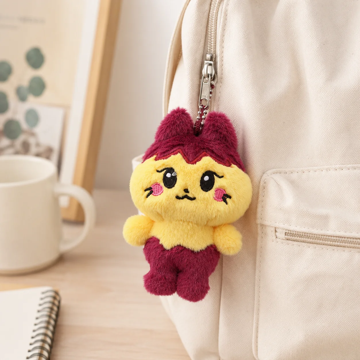 Jiwoo Bae 10cm Plush Doll Keychain Soft Cute Bag Charm Idol Fan Gift Birthday Christmas Present Mini Keyring