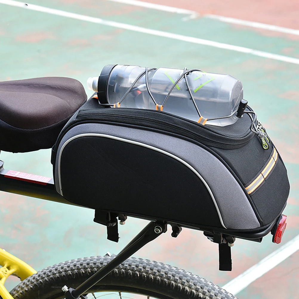 

8L Backseat Bag Waterproof Large Capacity Double Zipper Bicycle Storage Container Durable Practical For Riders Friends Family