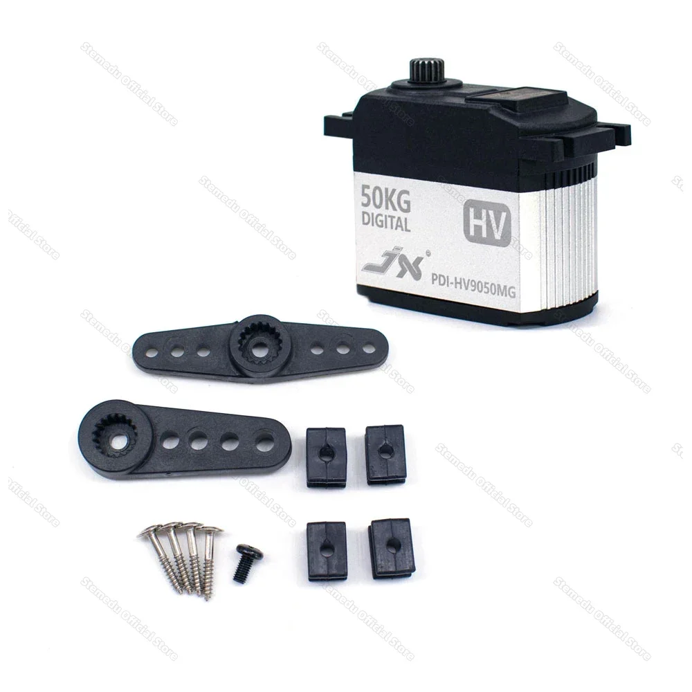 JX PDI-HV9050MG 50KG Angolo di 160 Gradi Ad Alta Precisione Metal Gear Servomotore Standard Digitale Per Auto Robot UAV Hobby Educazione