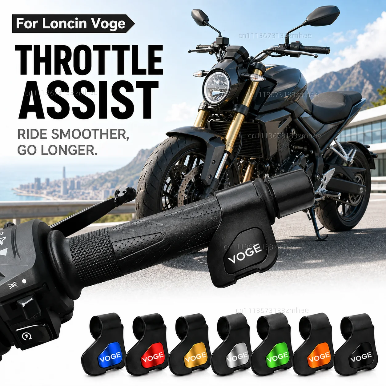 For Loncin Voge DS525X DS900X DSX 525 DSX 900 Voge 500AC 500DS 300DS Motorcycle Throttle Assistant Clip Labor Saver Acceleration