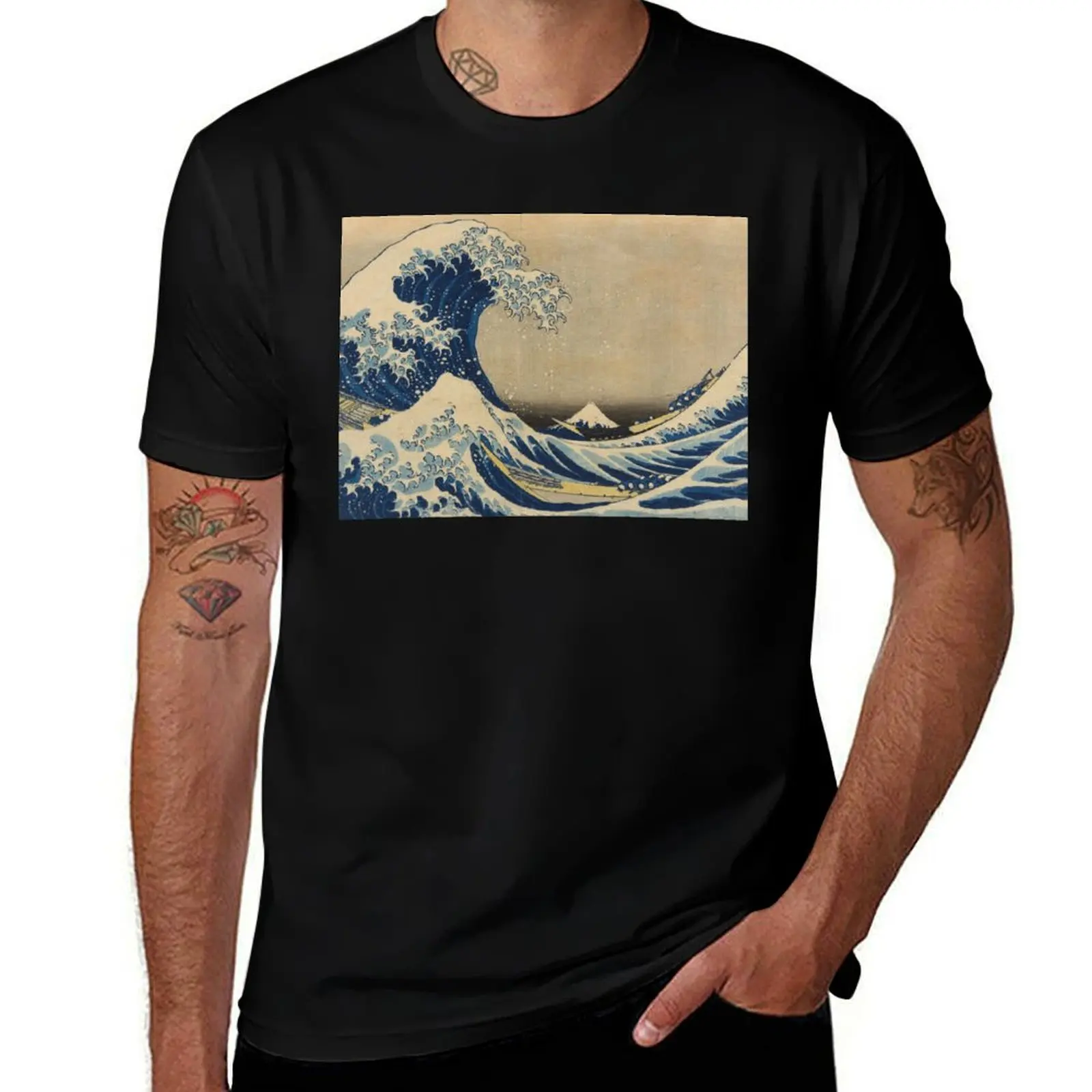 Under the Wave off Kanagawa (Kanagawa oki nami ura), also known as the Great Wave, from the series Thirty-six Views of M T-Shirt