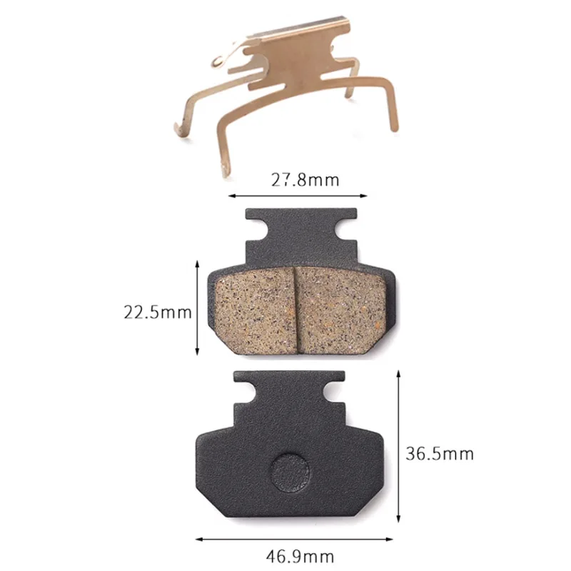 Motorcycle Brakes Front Rear Disc Brake Pads Shoes with Separation Spring for GY6 50cc 125cc CBX  Scooter Moped