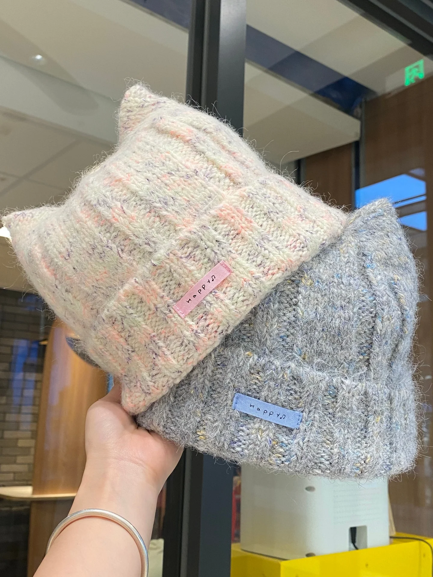 korean-style-cute-ear-knitted-hat-women's-autumn-winter-versatile-warm-ear-protection-sweet-face-slimming-cold-hat