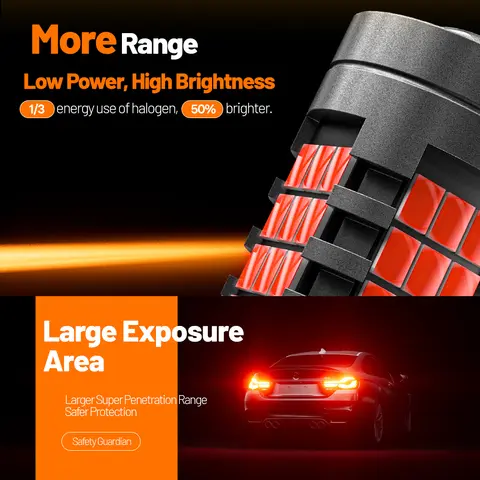 फिएट 500 500C 500L 500X एलईडी ब्रेक लाइट 2007 2008 2009 2010 2011 2012 2013 2014 2015 2016 2017 2018 कैनबस एक्सेसरीज़ के लिए 2 पीस 10 best sales एलईडी फिएट 500 - №8