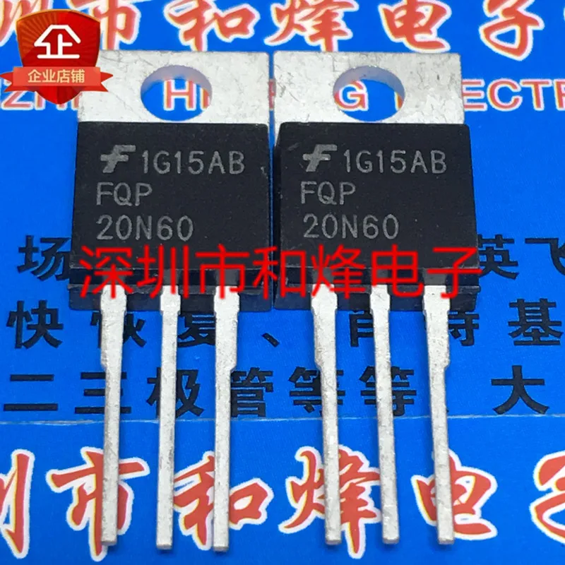 

5pcs 100% orginal new FQP20N60 TO-220 20A 600V