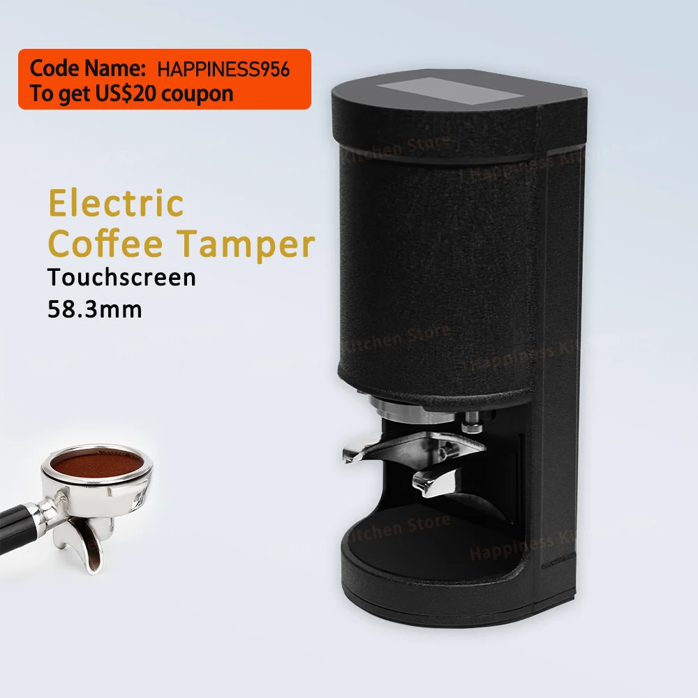 

58mm Automatic Coffee Tamper Machine Touchscreen Electric Espresso Tamper 58.5MM Electric Tamper Adjustable Commercial Cafe Tool