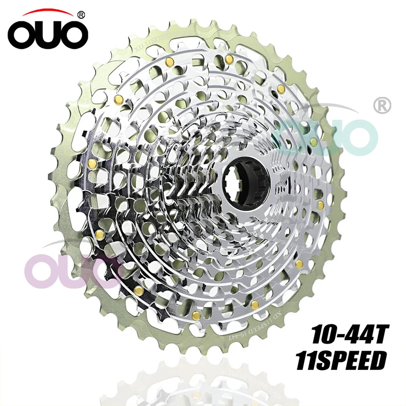 OUO MTB 11 Speed Cassette Full CNC 222g 11V Flywheel Sram Mountain Bike 11S 10-44T XD Chain Sprocket 11T Bicycle Freewheel