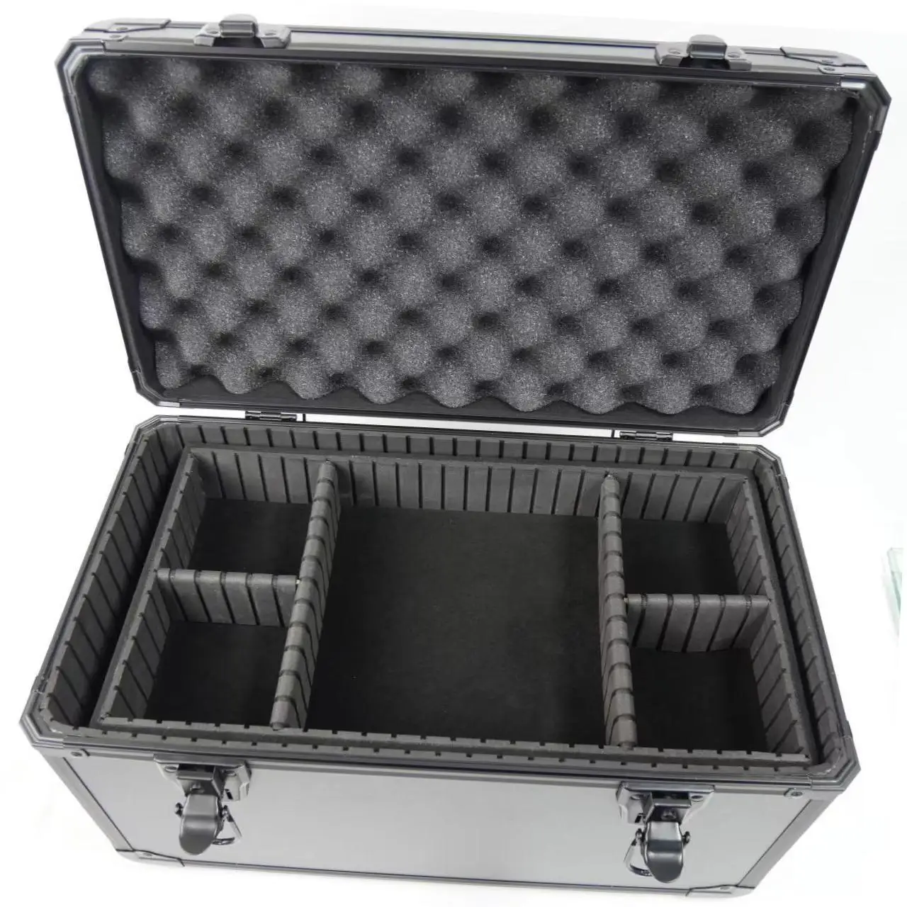 Equipment Storage Case Hardware Organizer with Foam Versatile Portable Tool Case Protective Tool Box for Travel Camping