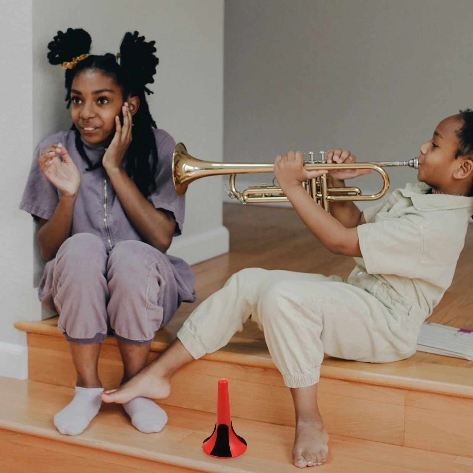 

Professional Trumpet Holder Stand Red Portable Detachable Foldable Metal Tripod for Wind Instruments Cornet Trumpet Stand Holder