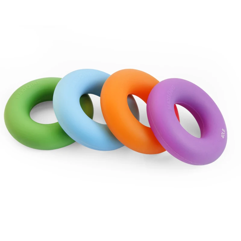 Anillo de agarre portátil de Gel de sílice, expansor carpiano, entrenador de dedos, ejercicio de rehabilitación de fuerza, Bola de estrés Pow