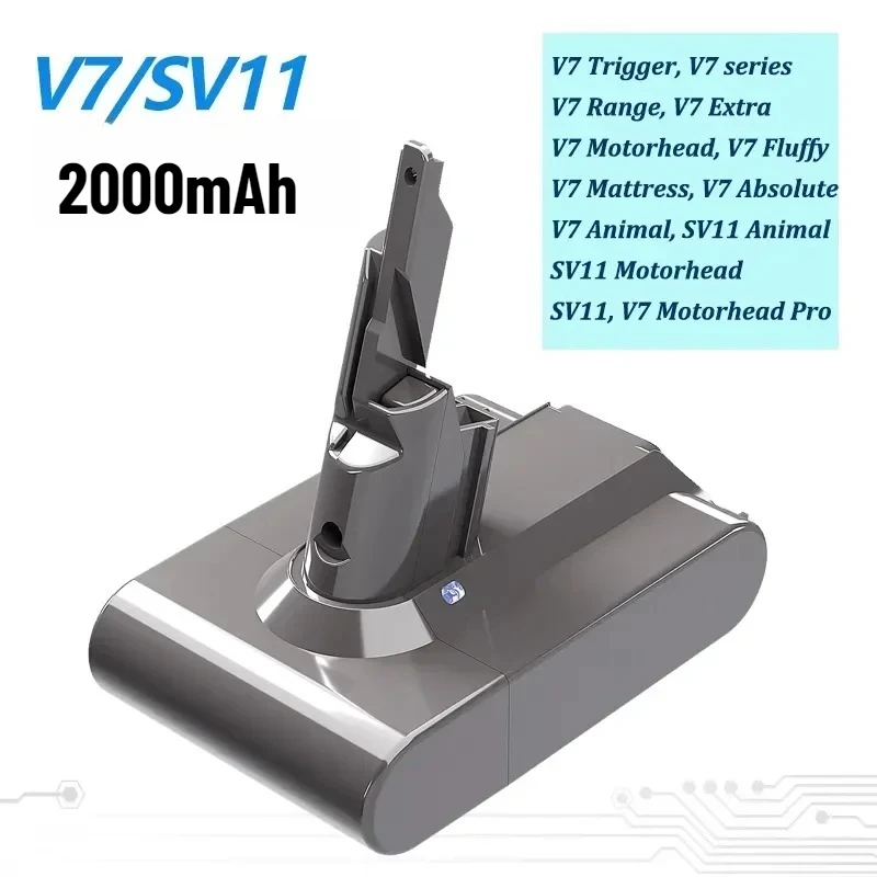 New 21.6V 2000mAh Battery for Dyson V6 V7 V8 Series SV07 SV09 SV10 DC58 DC31 DC34 Absolute Fluffy Animal Pro Bateria