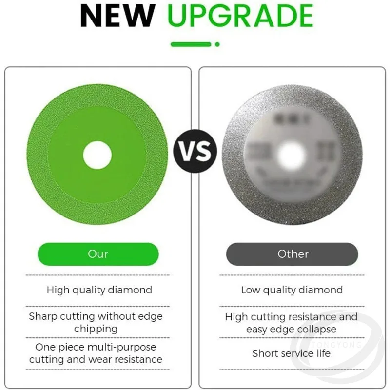 Lama per disco da taglio diamantato Lama per sega per marmo in vetro da 100 mm Lama da taglio speciale per piastrelle in ceramica in giada 5 pezzi