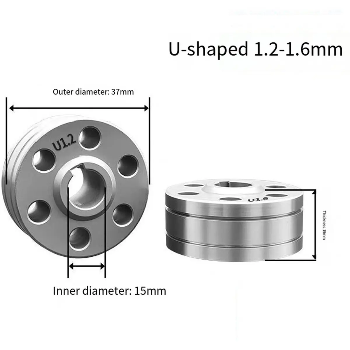 【UPGRADED VERSION】Laser Welding Guide Wire Wheel Wire Walking Wheel U Type Diameter 1.2-1.6 for Relfar Au3tech