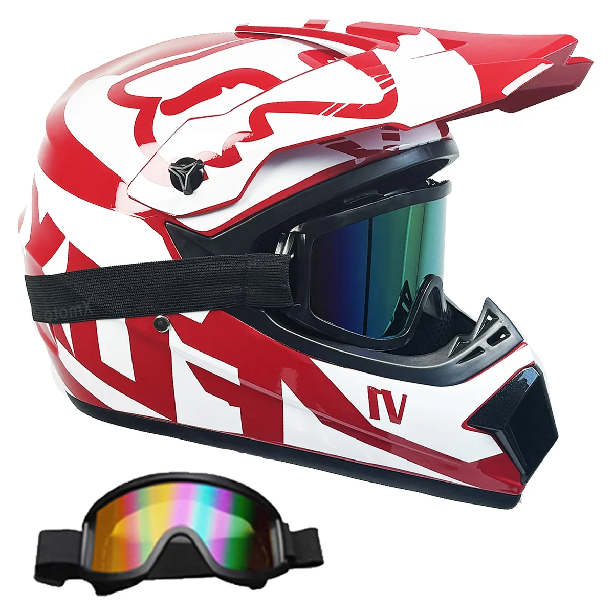 Head Protector for Motocross - Unisex Helmet for Men and Women in Bicycle Downhill ATV Motorcycle and Extreme Sports