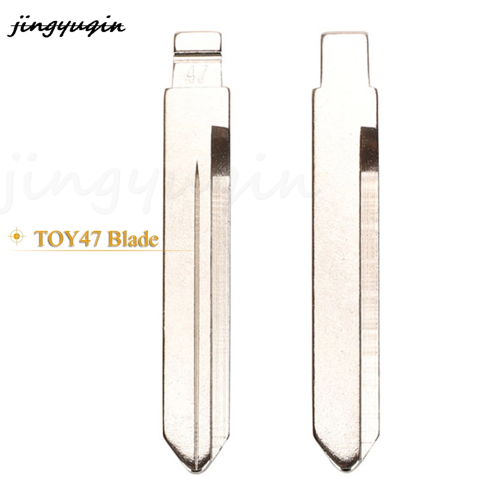 jingyuqin Replacement  Remote Control Car Key Toy47 Blade For Toyota Corolla Flip Blade KD Remote Uncut Key Blade Blank