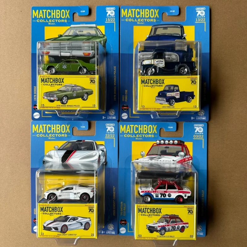 

В наличии: Оригинальная коллекционная серия MATCHBOX к 70-летию, литые модели автомобилей из сплава, игрушечные машинки Datsun, коллекционные игрушки-сюрпризы.