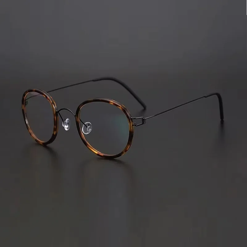 SO SMOOTH WIND Dänemark Marke Titan Brille Rahmen Männer Frauen Gummi Runde Schraubenlose Brillen Ultraleicht Brillen Handgemachte Designer Rahmen 4