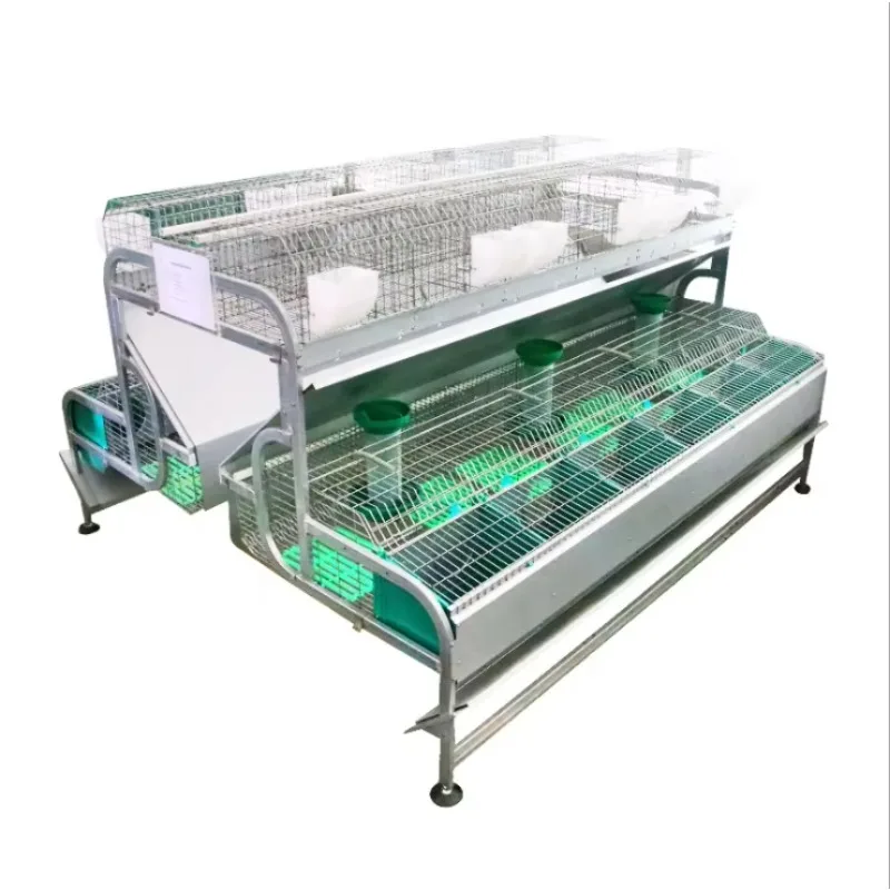 Factory Wholesale Professional Commercial Rabbit Cage Galvanized Welded Rabbit Farming Cage With Accessories