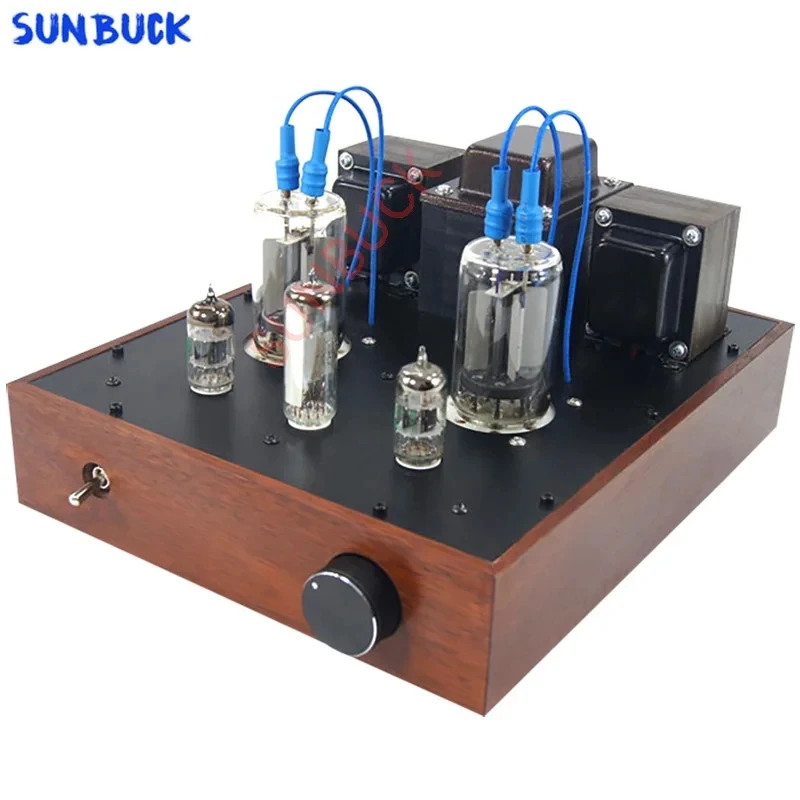 SUNBUCK FU19 12AT7 push-pull Tube Amplifier 2 stereo 15W HIFI 12AT7 Vacuum Tube Amplifier Amp Audio