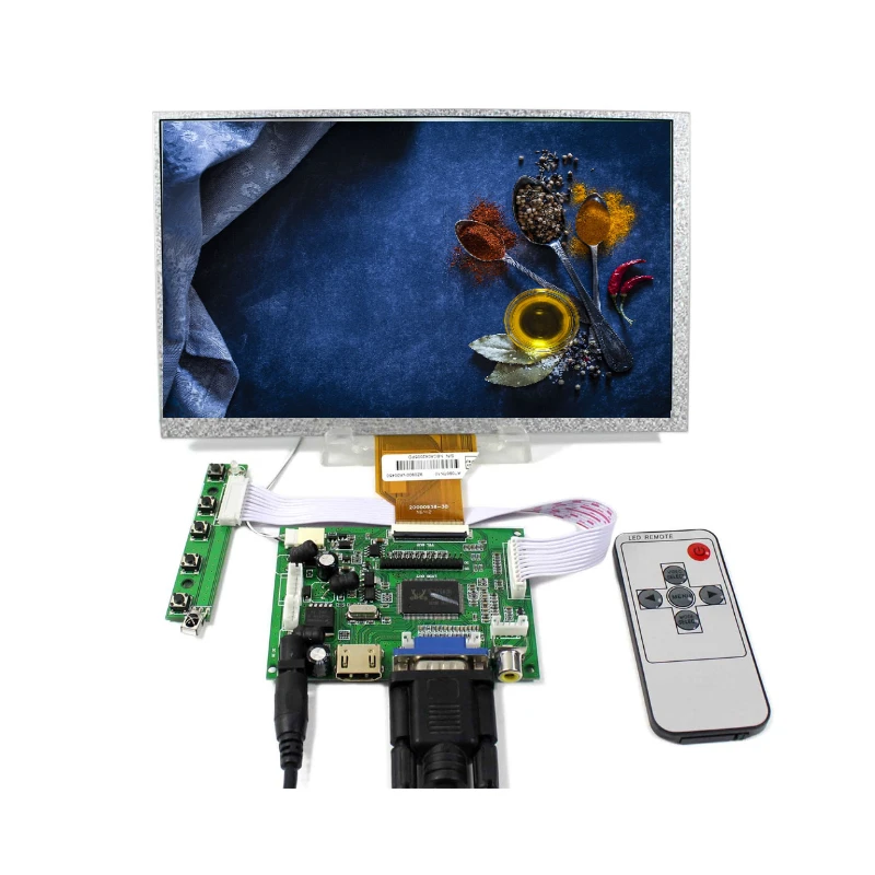 

9'' LCD display for Raspberry Pi LCD Screen TFT Monitor AT090TN10 AT090TN12 HDMI VGA Input Driver Board Controller (NO touch)