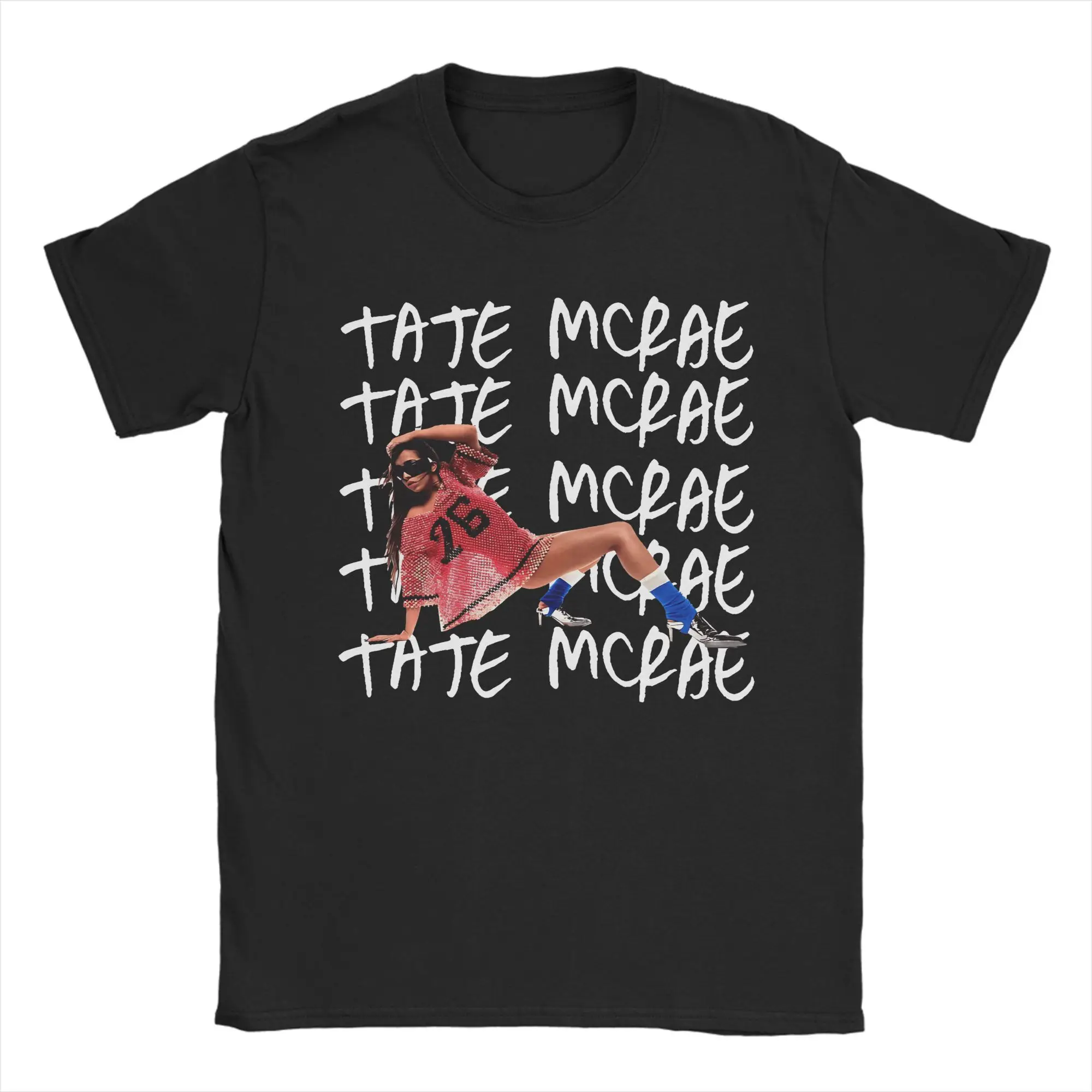 

Мужская футболка Canada Singer Tate McRae, одежда из чистого хлопка, крутые футболки с короткими рукавами и круглым вырезом, футболки большого размера