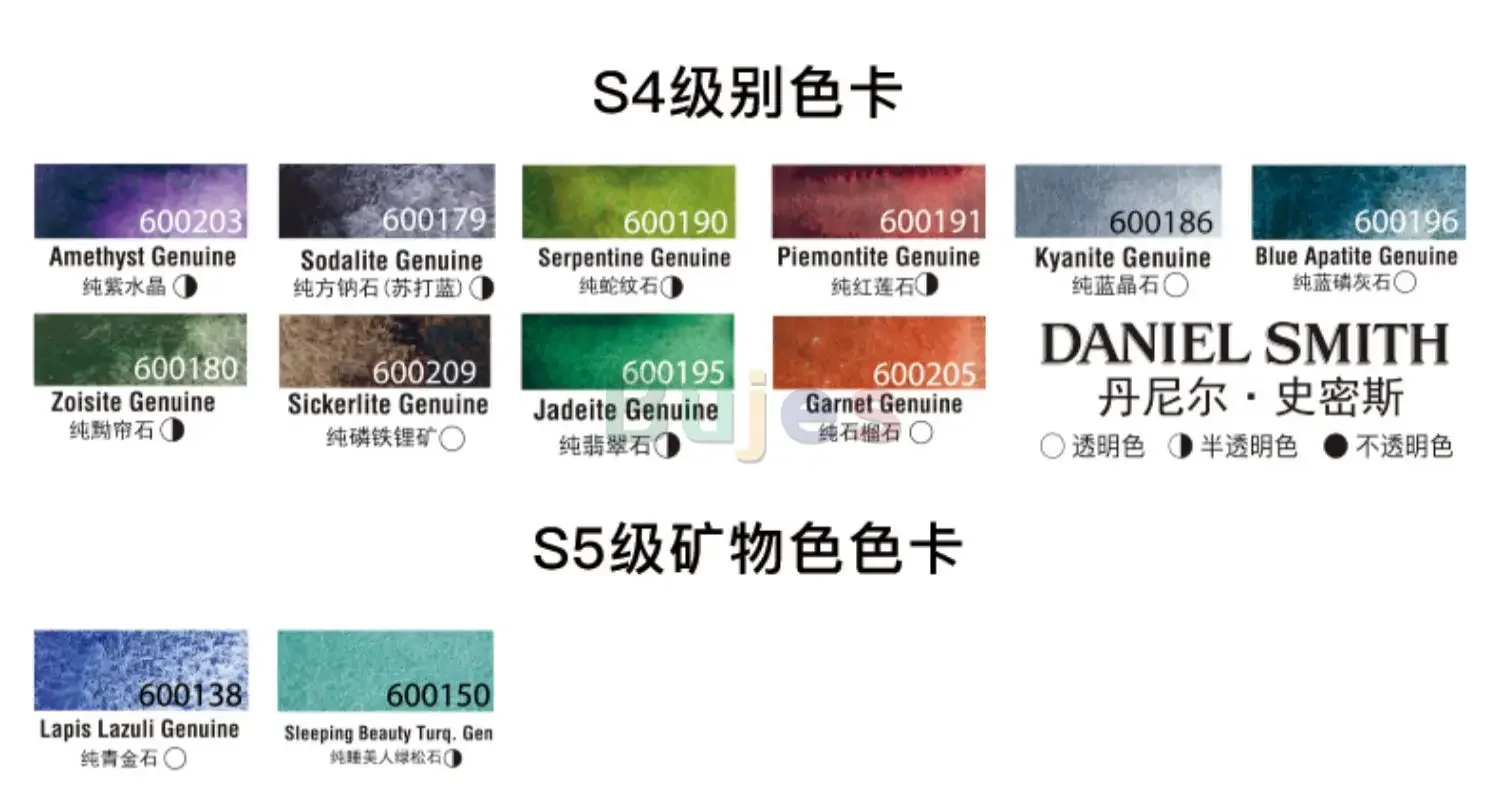 مجموعة ألوان مائية دانيال سميث، مجموعة ألوارو كاستغنت الرئيسية، مجموعات أساسية وثانوية، مع نقاء وثانوي غير مبالغ فيه ودائم #6