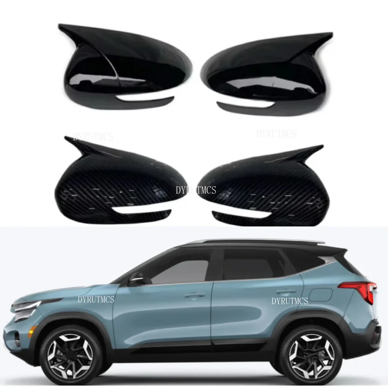 

Car Rearview Side Mirror Cover Fit For Kia Stonic 2017 2018 2019 2020 2021-2025 Wing Cap Rear View Case Trim Carbon Fiber