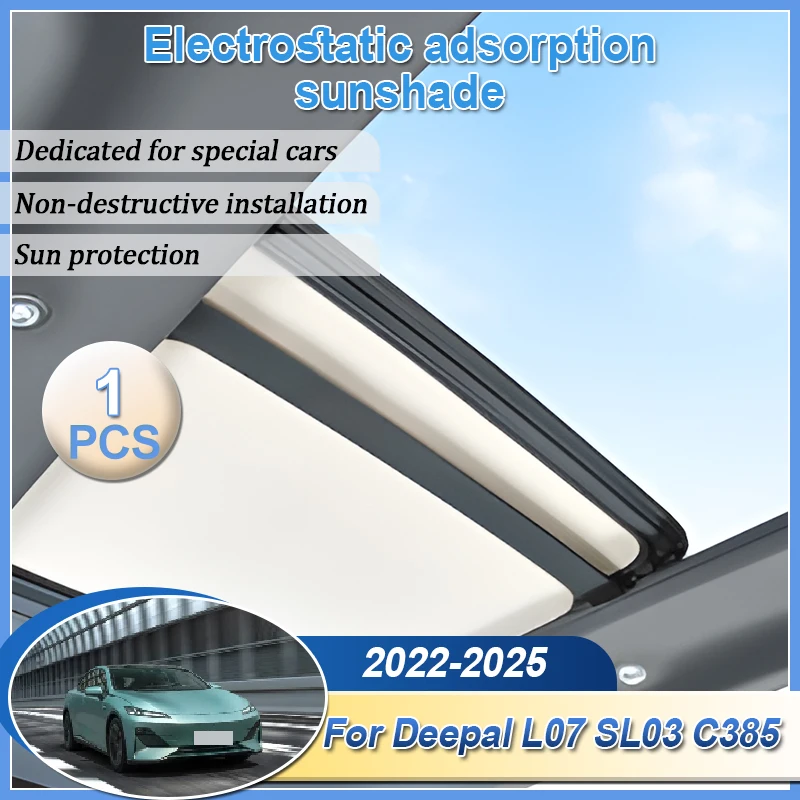 

Автомобильный люк на крыше, солнцезащитный козырек для Deepal L07 SL03 C385 2022-2025 2024, автомобильный электростатический адсорбционный люк, защитные аксессуары для люка