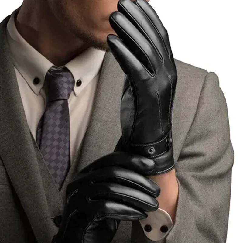 Winter Gloves for Men Palm Warm Thermal Glove for Running Cycling Motorcycle Hiking Ski Driving Work Cold-proof Gloves