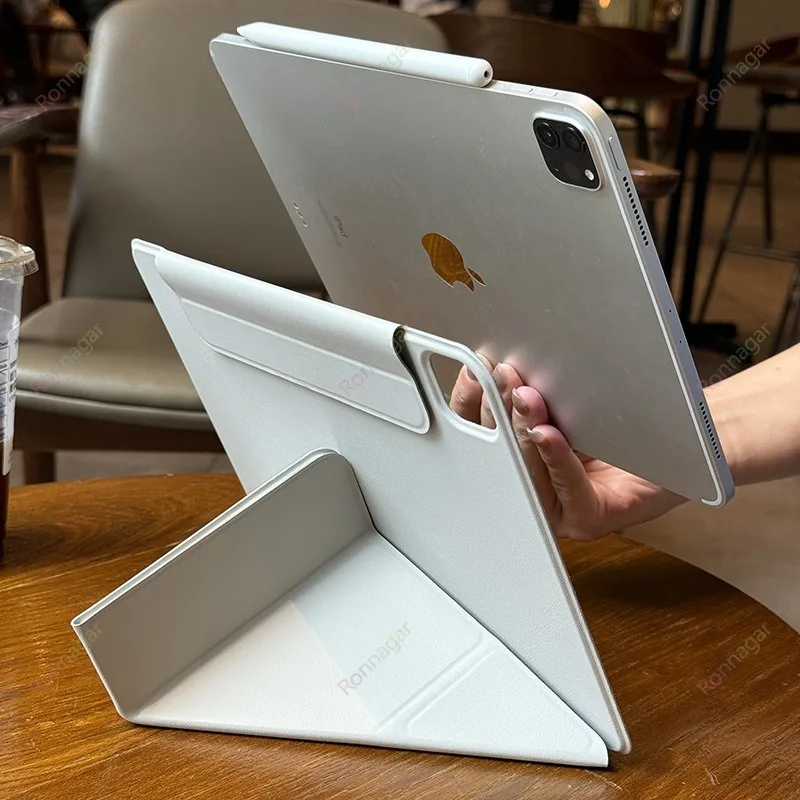 2026 for iPad Pro13 Case M5 M4 Pro11 2025 Air11 M3 M2 12.9 Powerful Magnetic Y-Fold Slim Stand Case iPad A16 11/10th Air4 5 10.9