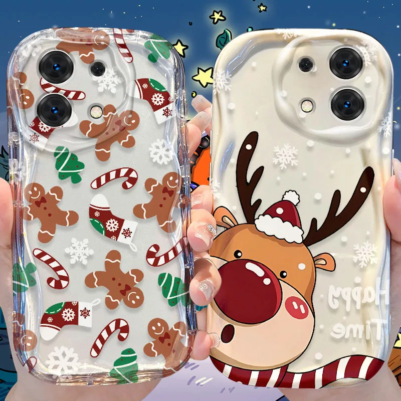 Christmas Pattern Case for Xiaomi Redmi Note 13 12 11 Pro Plus 4G 5G 13C 12C Turbo 12S 11S 10 9 11A 9C Silicone Shockproof Cover