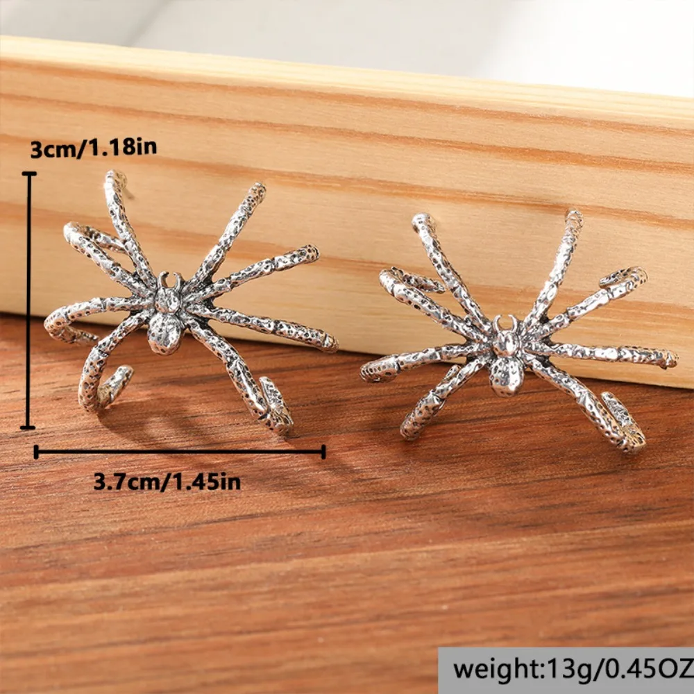 New Gothic Spider Pendant Earrings European and American Personality Creative Women's Dark Earring Halloween Jewelry Accessory view 4