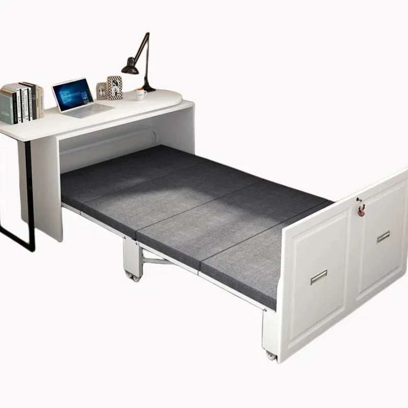

Foshan white desk bed integrated home office furniture folding bed folding bed computer desk