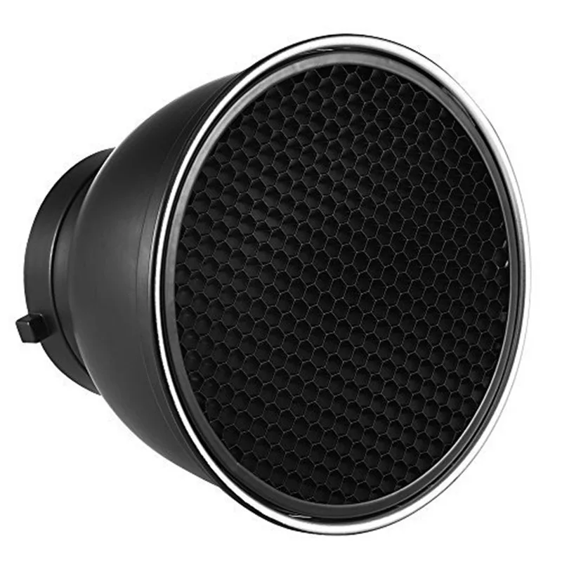 

7 inch Standard Reflector Diffuser Lamp Shade Dish w/ 60° Honeycomb Grid for Bowens Mount Studio Strobe Flash Light Speedlite