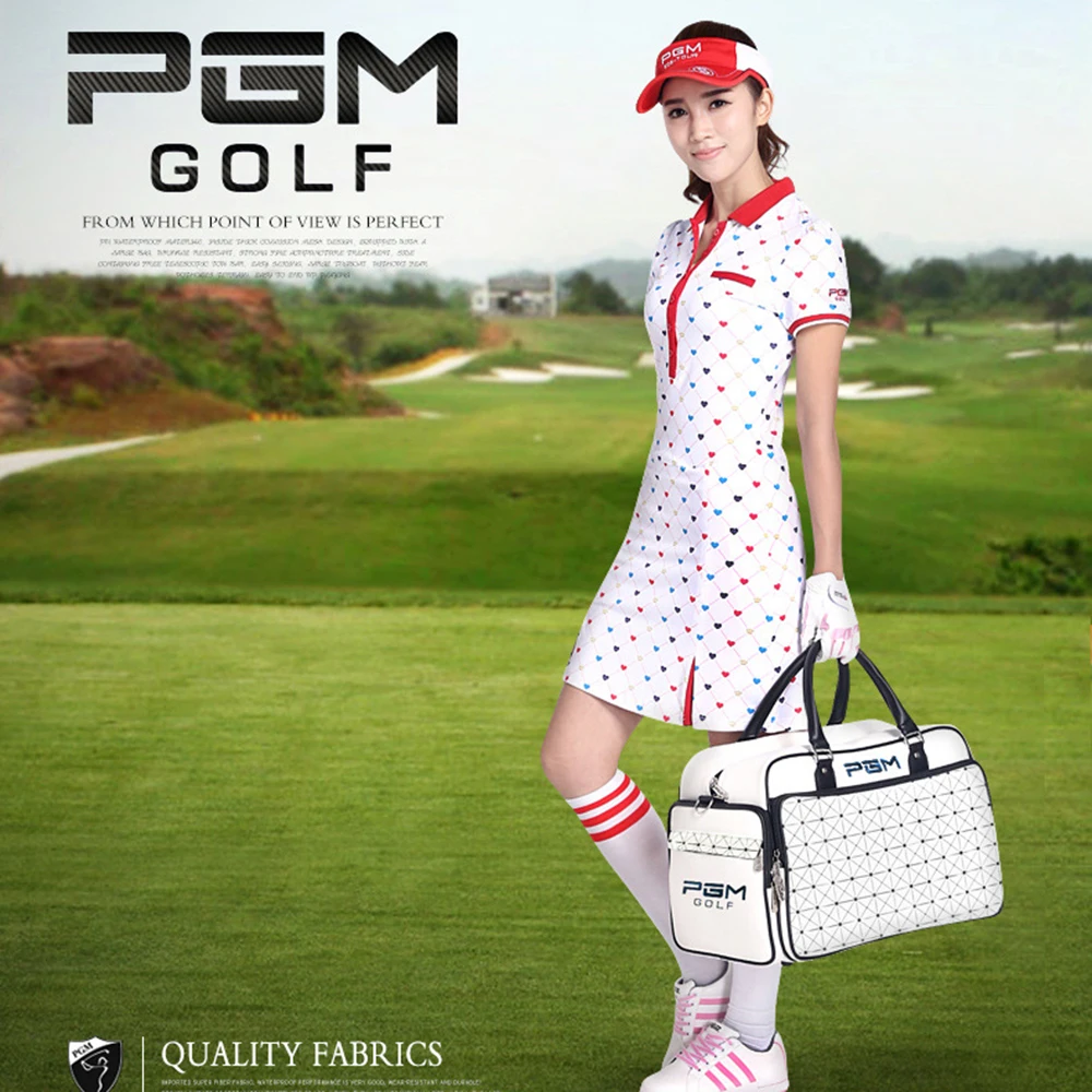 PGM-Bolsa de ropa de Golf de moda, bolso impermeable de PU, bolsa de bola deportiva, bolsa de zapatos independiente de gran capacidad, bolso de viaje