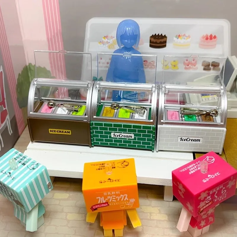 ي. تمثال أنيمي dream-gashapon ، تمثال صغير p3 ، آيس كريم ، آيس كريم ، مصغر ، ديكور دمية ، ألعاب كبسولة كاواي ، هدية