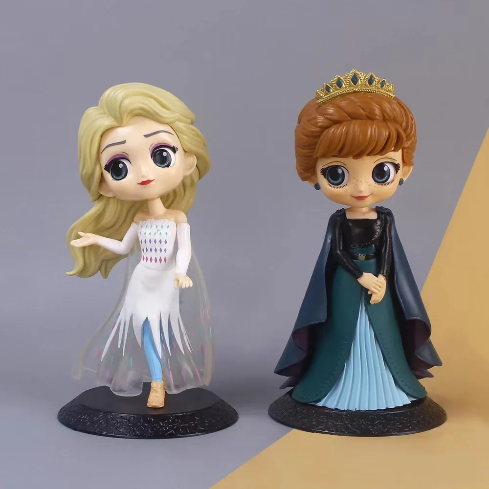 Disney Frozen 2-prinses Anna Elsa Frozen taartdecoratie actiefiguren voor kinderen verjaardagstaartdecoratie decor kerstfeest