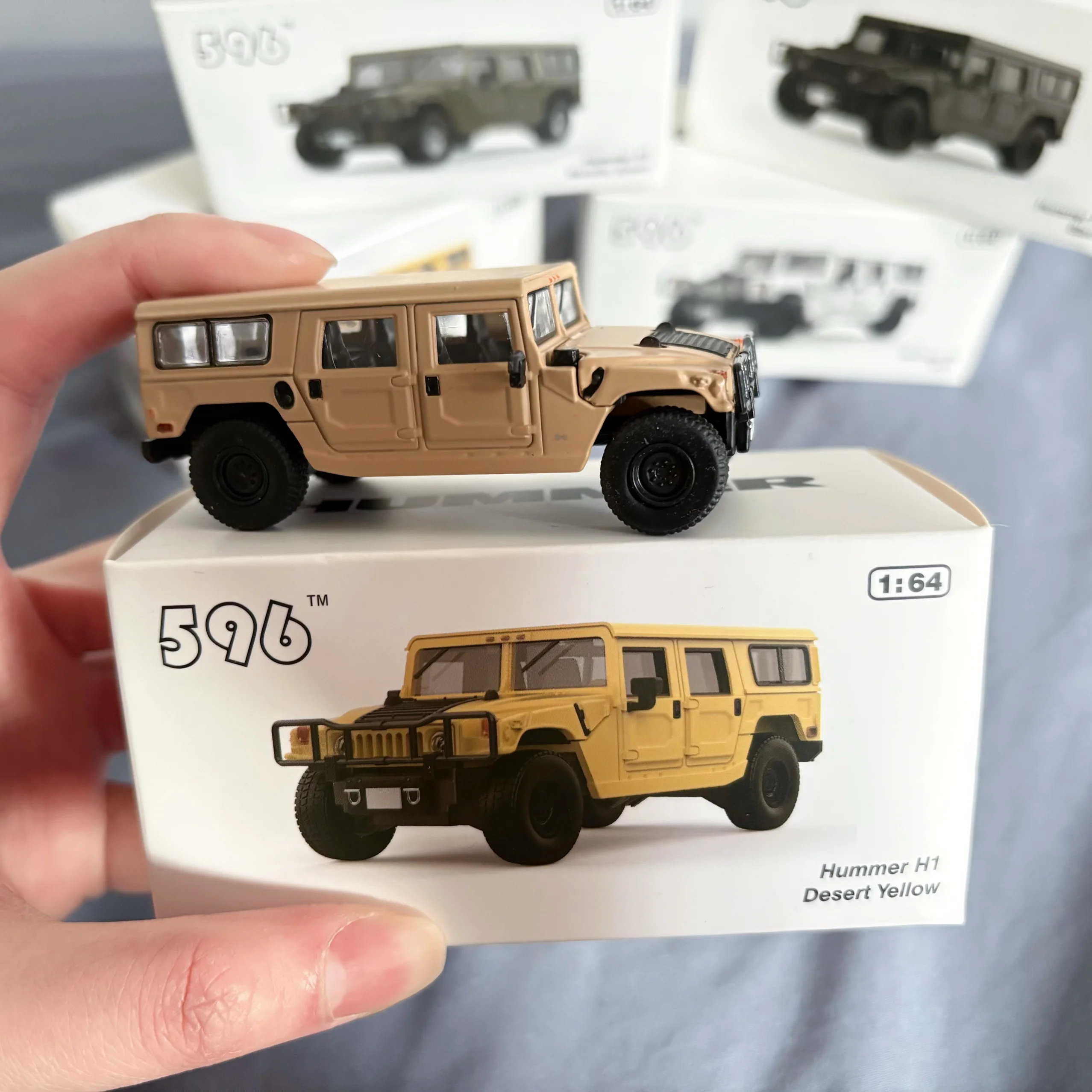 596 1/64 Hummer H1 Gepantserde Auto Legering Auto Diecasts & Toy Vehicles Auto Model Miniatuur Schaalmodel Auto Voor Kinderen