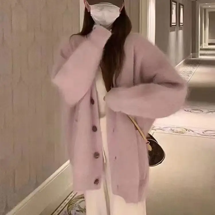 セーター ジャンパー カーディガン レディース フード付き ウール シルク パールボタン レギュラー チェック柄 レジャー シック エレガント 伝統的 高級感 精緻