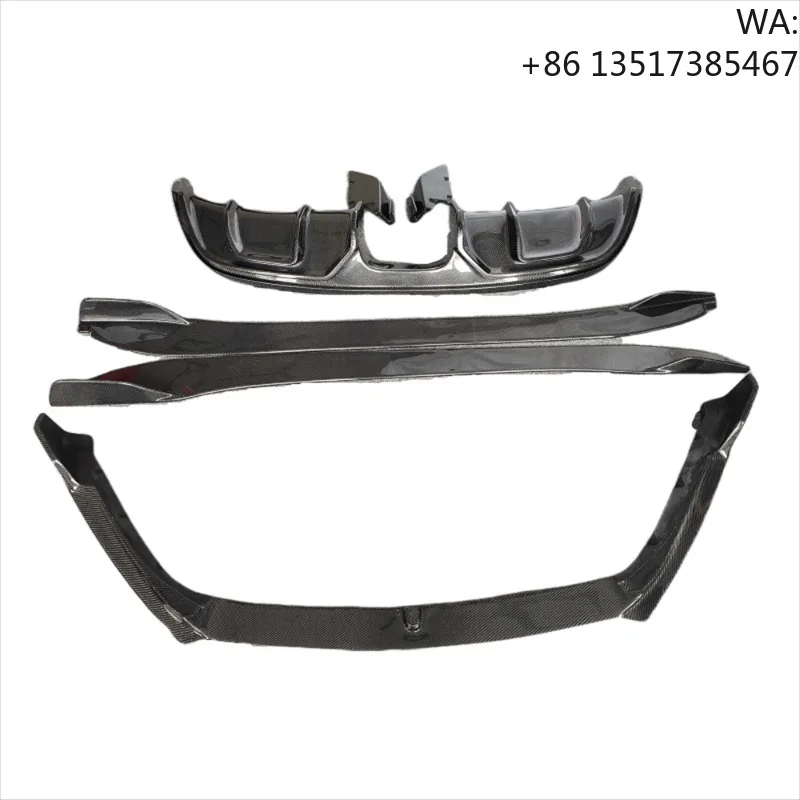

True Carbon Fiber C-style Front Bumper Side Skirts Rear Bumper Lips Rear Diffuser Body Kit for Jaguar F-type Body Kit