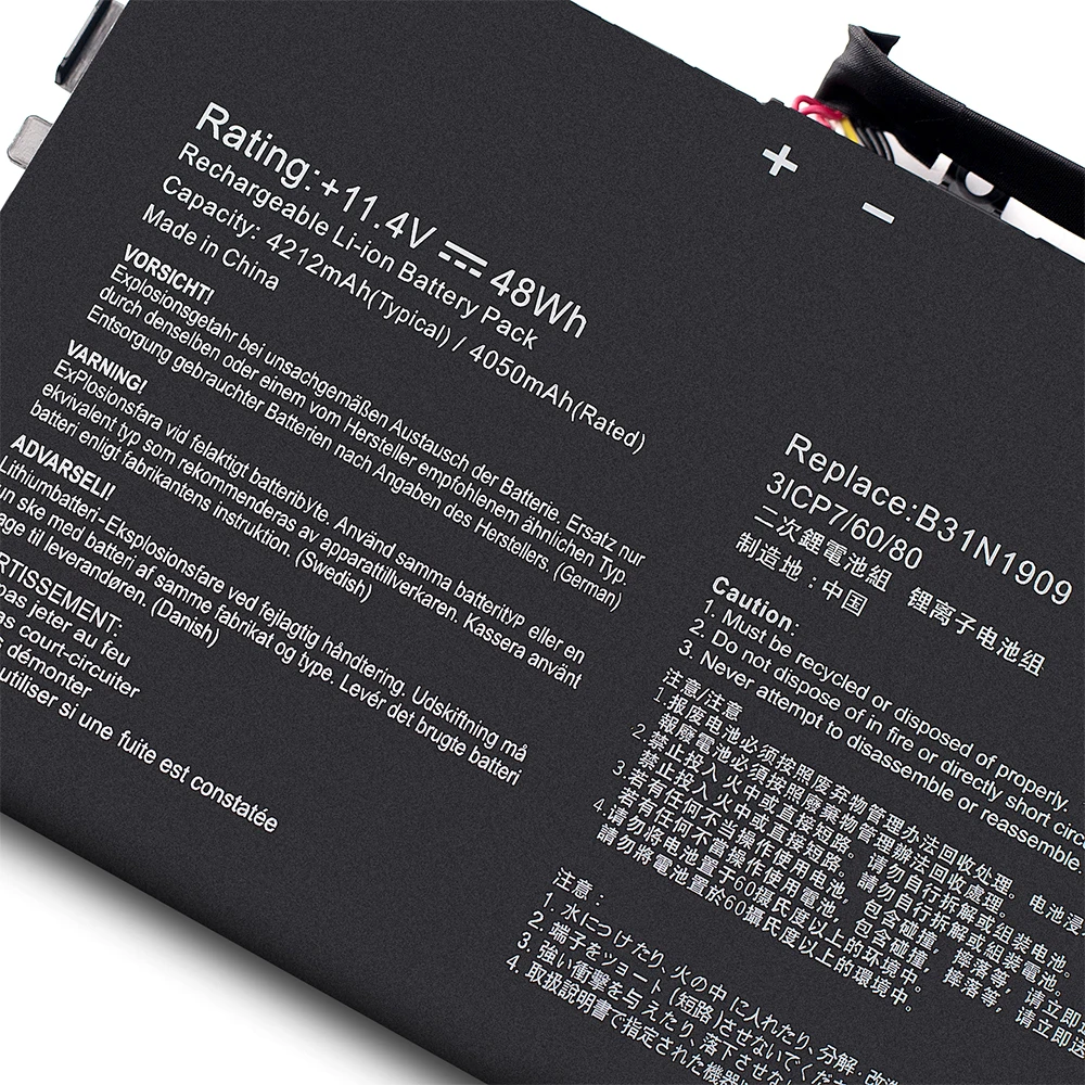 Suozhan B31N1909 Laptop Battery For ASUS ExpertBook P2 P2451FA-EK0009 EB0354R P2451FB-1A Series Notebook 4050mah