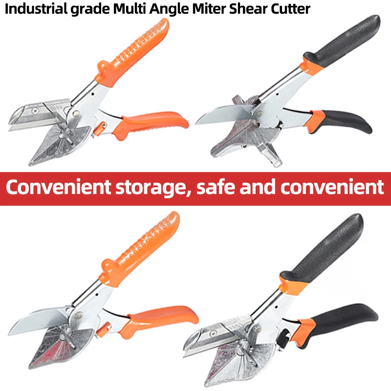 Multi Angle Miter Shear Cutter 45-135 Degree Adjustable Angle Hand Cutting Tools Mitre Siding Wire PVC/PE Plastic Pipe Hose Duct