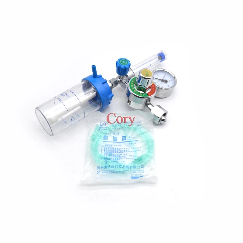 

1PC Oxygen Meter float type Oxygen Inhalator Meter Medical Reducing Valve Pressure Regulator G5/8 Relief Valve 1L/min -10L/min